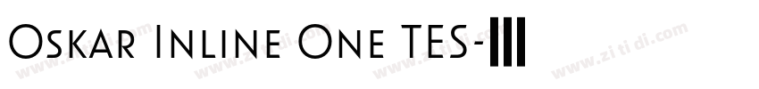 Oskar Inline One TES字体转换